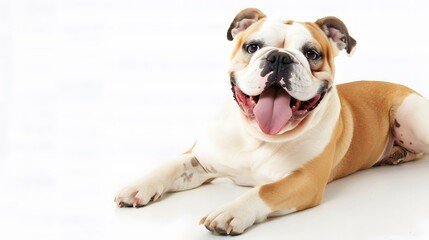 Obraz premium Cute French Bulldog dog is on isolated white background