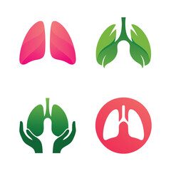 Lung Health Icons Set