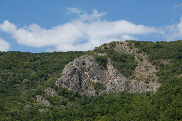 Balkan mountain range, known locally also as Stara planina. The mountain chain of the folded...