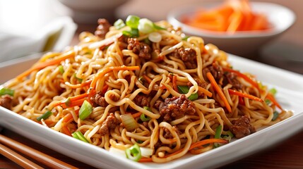 3.	Delicious Ramen Lifted by Chopsticks