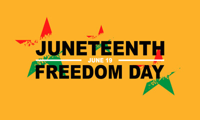 Obraz premium Juneteenth freedom day template design.