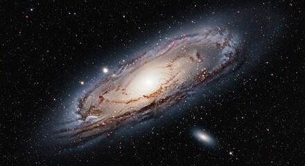 Fototapeta premium Cosmic Swirl: A Galactic Tapestry