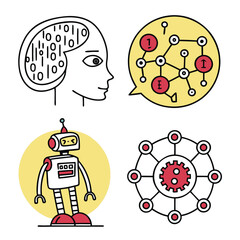 AI and Machine Learning Icons