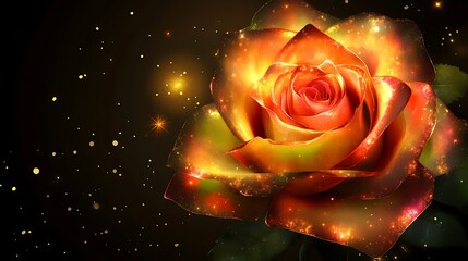 Glowing rose