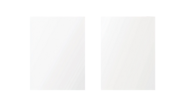 Blank, white, square sheets of paper, ready for design