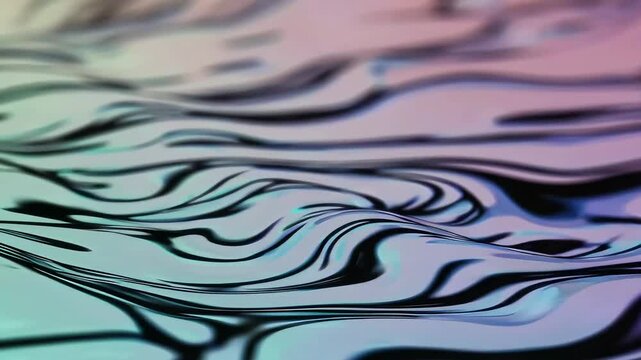Abstract fluid pattern in black and white tones creating a modern texture. Great for backgrounds, design, or motion visuals.