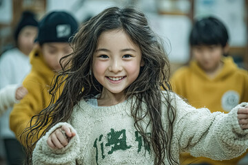 HIP HOP ダンスの練習／子供