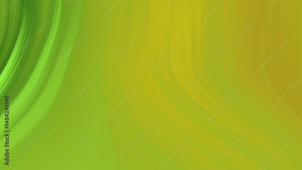 Poster abstract green and yellow swirling lines forming a dynamic background