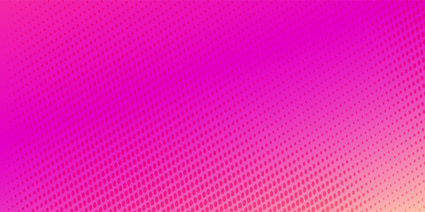 Pink  orange red polka dots gradient halftone background. Pop art cartoon dot texture with comic graphic design, Horizontal abstract pattern wall. vector modern