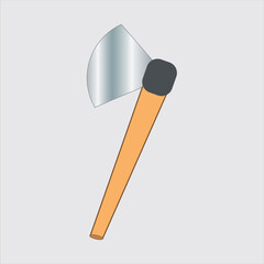 Wooden Handled Axe Illustration and nice graphic art