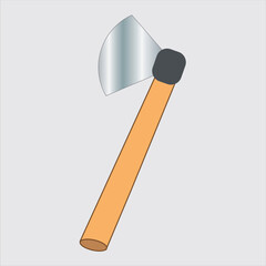 Wooden Handled Axe Illustration and nice graphic art
