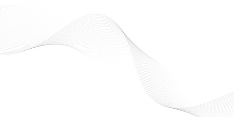 Abstract wave element for design. Digital frequency track equalizer. Stylized line art background. Vector illustration. Wave with lines created using blend tool. Curved wavy line, smooth stripe. 