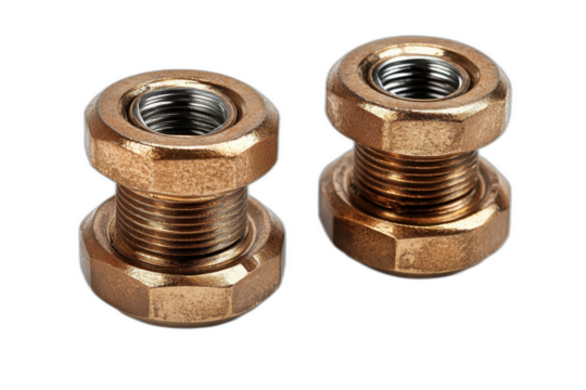 A set of colorful quarters, each with different numerical values, isolated on transparent background.