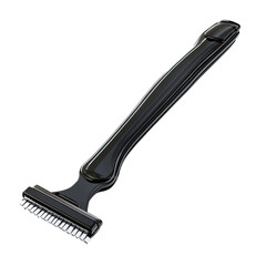 Obraz premium Black plastic razor with brush