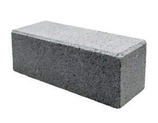 Concrete cylinder isolated on transparent or white background, Rectangle cement brick