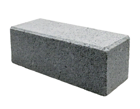 Concrete cylinder isolated on transparent or white background, Rectangle cement brick
