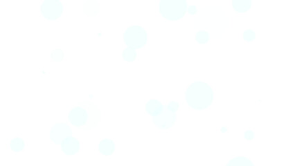 幻想的な演出に使える散りばめられた白い半透明の円形の素材（背景透過）