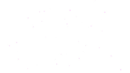 幻想的な演出に使える散りばめられたピンクのグラデーションの小さな円形の素材（背景透過）