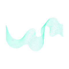 Geometric Abstract Wavy Lines