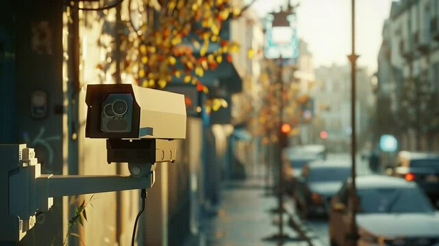Traffic Camera Street cinematic footage 4K Videos