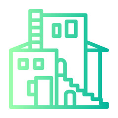 house gradient icon