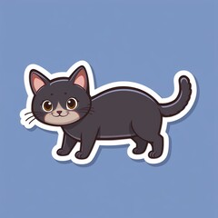 Obraz premium Adorable Kitty Character Clipart for Kids and Crafts