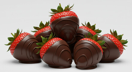 Fresh Strawberries Dipped in Chocolate: A Delicious Dessert