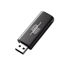 Buy black usb flash drive with custom design for data storage and transfer needs on transparent background