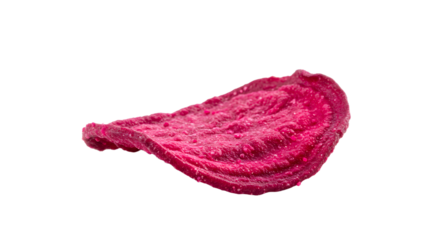 A vibrant pink petal resting on a white background, showcasing its intricate texture and natural beauty, ideal for floral designs