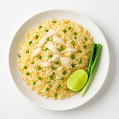 Thai Crab Fried Rice with Lime and Scallion