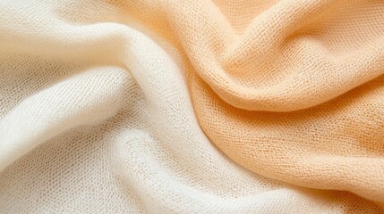 Captivating close up of a soft delicate fabric texture showcasing its premium and elegant design under the gentle soothing studio lighting  This image exudes a sense of luxury sophistication