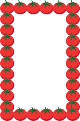 tomato illustration, vector, cherry tomato, clipart, for, designers, frame