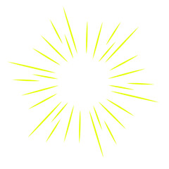 Speed lines manga effect. Comic motion element. Action of burst and radial explosion vector splash. Sketch of energy power and superhero force.