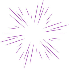 Obraz premium Speed lines manga effect. Comic motion element. Action of burst and radial explosion vector splash. Sketch of energy power and superhero force.