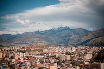High mountains of China's Qinghai-Tibet Plateau