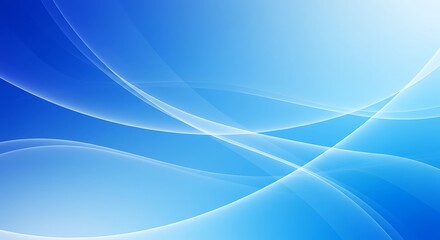 Serene Blue Abstract: Flowing Lines and Subtle Gradient
