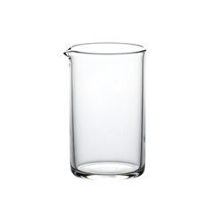 glass cup, with transparent and white background