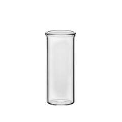 glass cup, with transparent and white background