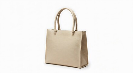 Beige tote bag fashion accessory