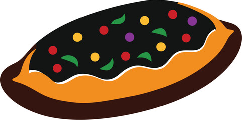 Food Vector Silhouettes: Biryani, Kebab, Tea, and sweets (vector, silhouette, minimal, etc.).
