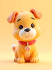 Naklejka premium 3D cute cartoon animal image IP mascot illustration