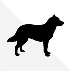 Isolated Dog Silhouette for Design and Decoration