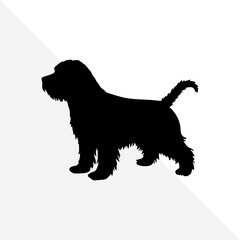 Isolated Dog Silhouette for Design and Decoration