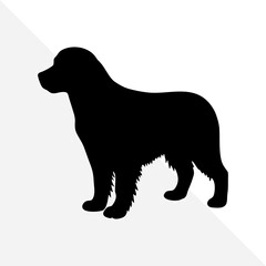 Isolated Dog Silhouette for Design and Decoration