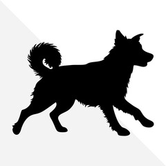 Domestic Dog Silhouette Graphic – Clean Background