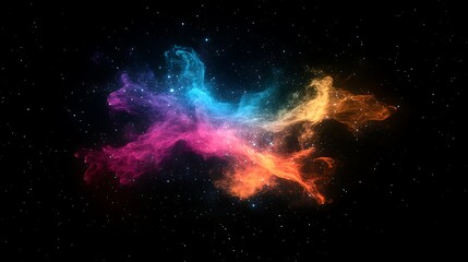 Colorful nebula abstract design