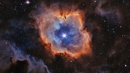 Obraz premium Colorful nebula in deep space