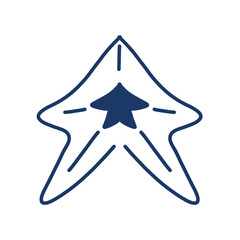 abstract star icon, star icon digital illustration
