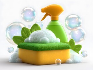 Fresh Cleaning Supplies Hygiene Background