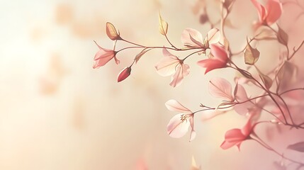 Delicate pink blossoms, soft light (12)
